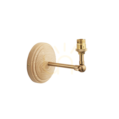 Kontrola Nástěnné svítidlo Wood Wing Brass Endon