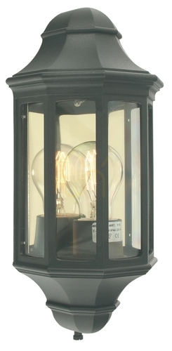 Kontrola GENOA NORLYS 175BL Černá venkovní nástěnná lampa E27 Norlys