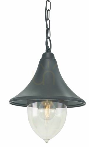 Kontrola FLORENCE NORLYS 800A/BL Černá venkovní závěsná lampa Norlys E27.