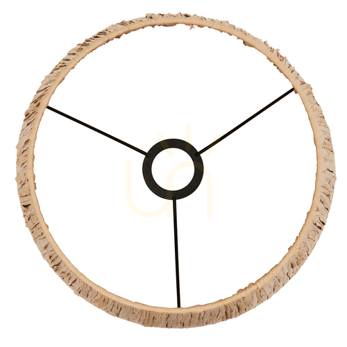 Kontrola Stínidlo Endon Raffia hnědé přírodní vlákno E27 32 cm