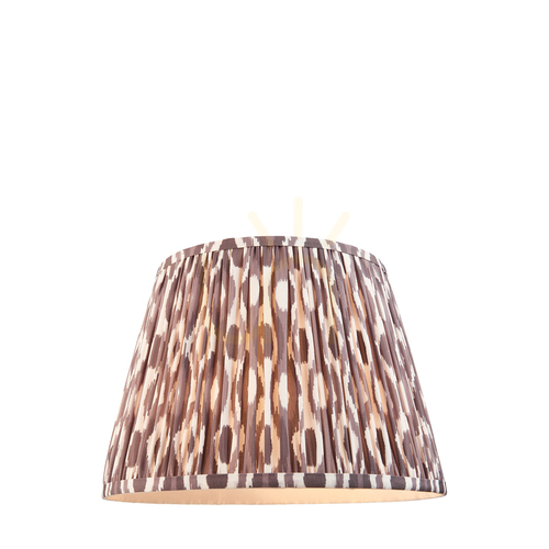 Kontrola Stínidlo Endon Ikat Grey perleťově šedé 35 cm textilie E27