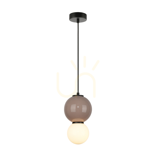 Kontrola Závěsné LED svítidlo Italux Pieve bílé, hnědé a béžové 15 cm PND-95221-1S-BR