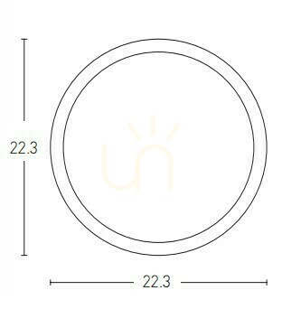 Pohled Černý LED panel 3000k 20W 24V ZAMBELIS Černý LED panel 3000k 20W 24V ZAMBELIS