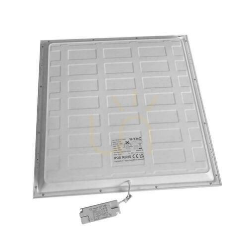 Kontrola LED panel V-TAC 40W 600x600 podsvícení 33mm 120Lm/W napájení Philips VT-61040 4000K 4800lm 5 let záruka