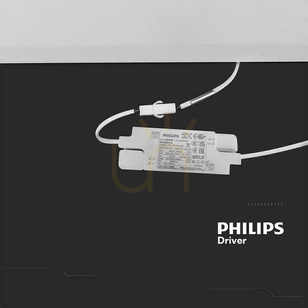 Zobrazit LED panel V-TAC 40W 600x600 podsvícení 33mm 120Lm/W napájení Philips VT-61040 4000K 4800lm 5 let záruka LED panel V-TAC 40W 600x600 podsvícení 33mm 120Lm/W napájení Philips VT-61040 4000K 4800lm 5 let záruka