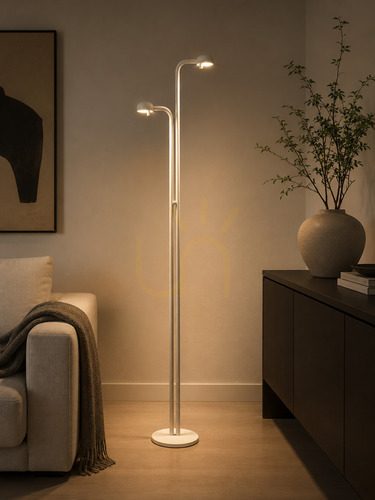 Kontrola Stojací lampa VIBIA PIN 167093/10 bílá 2700K