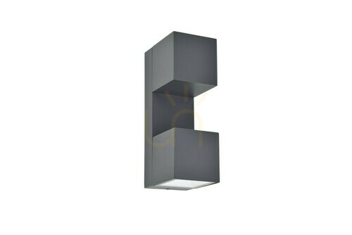Kontrola Venkovní nástěnné svítidlo Lutec Fari 5117401118 šedé LED 10W 2x nastavitelný paprsek