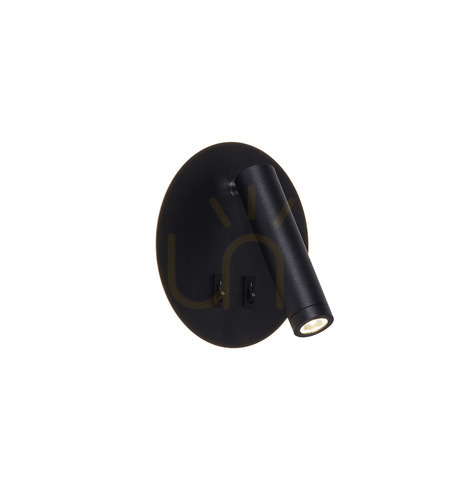 Kontrola Nástěnné svítidlo CIRCA W4107-BK Black 1xLED