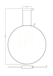 RASCAL PEN4105-90BK Černá 1xLED závěsná lampa 1 RASCAL PEN4105-90BK Černá 1xLED závěsná lampa small 1