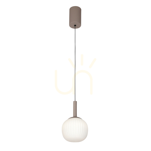 Kontrola Závěsné LED svítidlo Italux Montes bronzové sklo 15 cm PND-02217-1-BRO