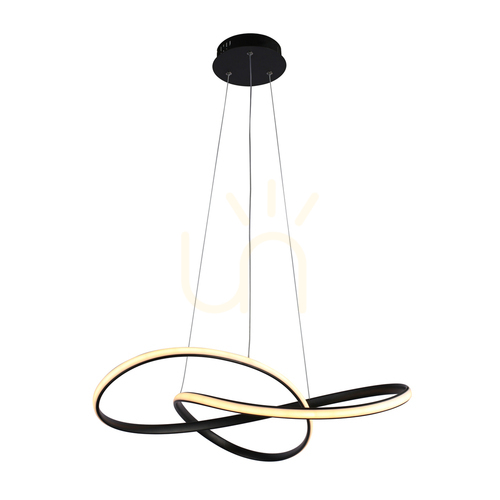 Kontrola Závěsné LED svítidlo Italux Consa černé PND-19221C-BK