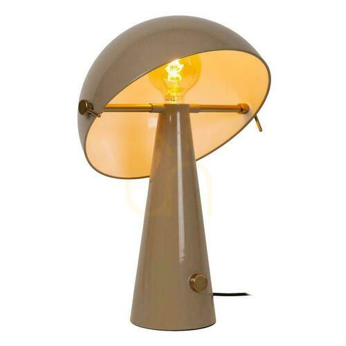 Kontrola Stolní lampa Lucide BARONE béžová/zlatá E27 40W 38 cm retro