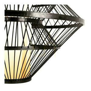 Závěsné svítidlo Lucide PASQUINO 60 cm černé Japandi E27 small 5