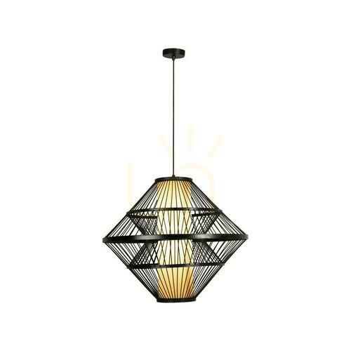 Kontrola Závěsné svítidlo Lucide PASQUINO 60 cm černé Japandi E27
