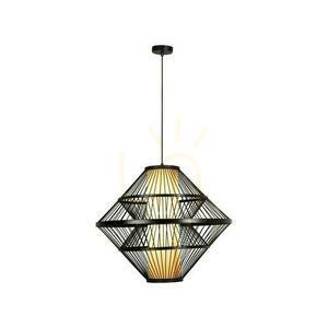 Závěsné svítidlo Lucide PASQUINO 60 cm černé Japandi E27 small 0