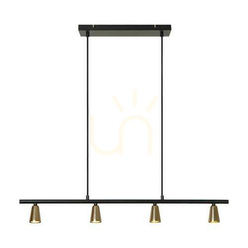 Kontrola Závěsné svítidlo Lucide TIANA 65401/04/05 béžová černá 4x GU10 metalické 95 cm