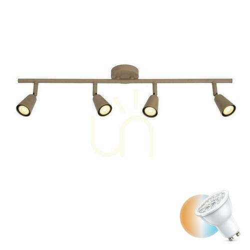 Kontrola Stropní bodové svítidlo Lucide TIANA taupe kovové 4xGU10 76 cm 65901/04/41