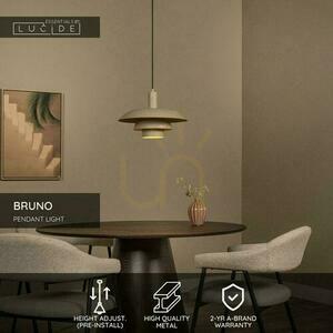 Závěsné svítidlo Lucide BRUNO 21444/38/41 béžové retro 38 cm E27 small 3