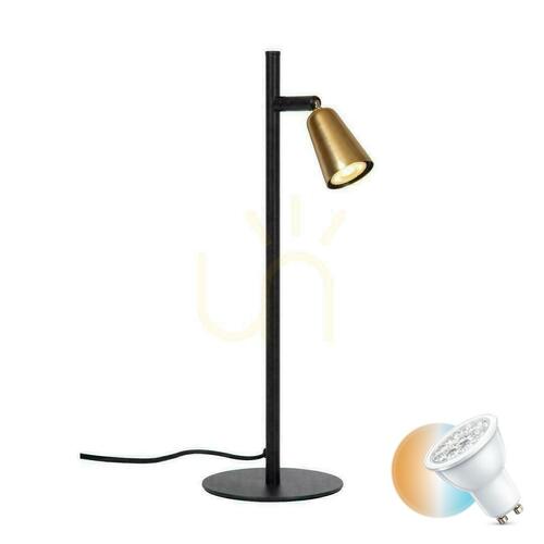 Kontrola Stolní lampa Lucide TIANA béžová černá kov GU10 46 cm 65501/01/05