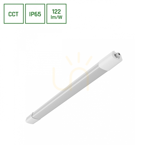 Kontrola LIMEA SELECT Hermetická světelná lišta 600 mm 18W 3 CCT 230V 120 St IP65 36×46×600 bílá
