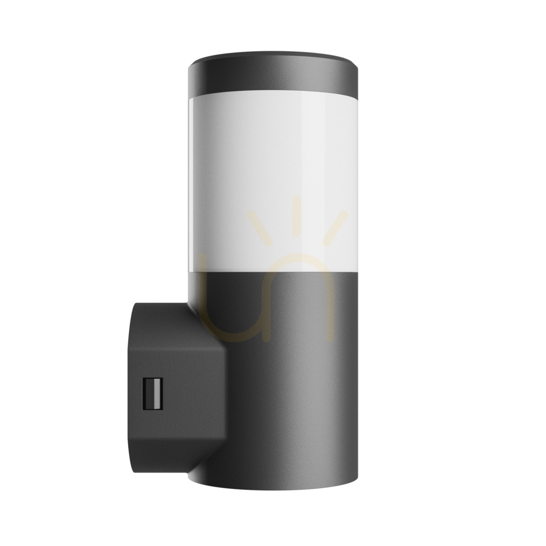 Náhled Venkovní nástěnné svítidlo Stella Column Wall GU10 6W CCT 230V 270 St IP44 Ik08 100 X130 X245mm Black Round Facade. Venkovní nástěnné svítidlo Stella Column Wall GU10 6W CCT 230V 270 St IP44 Ik08 100 X130 X245mm Black Round Facade.