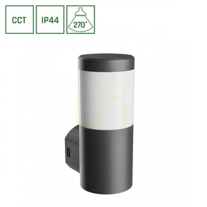Venkovní nástěnné svítidlo Stella Column Wall GU10 6W CCT 230V 270 St IP44 Ik08 100 X130 X245mm Black Round Facade. 0 Venkovní nástěnné svítidlo Stella Column Wall GU10 6W CCT 230V 270 St IP44 Ik08 100 X130 X245mm Black Round Facade. small 0
