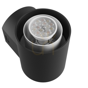Venkovní nástěnné svítidlo Stella Round Wall GU10 6W CCT 230V 270 St IP44 Ik08 155 X160 X230mm Černá kulatá fasáda. small 3