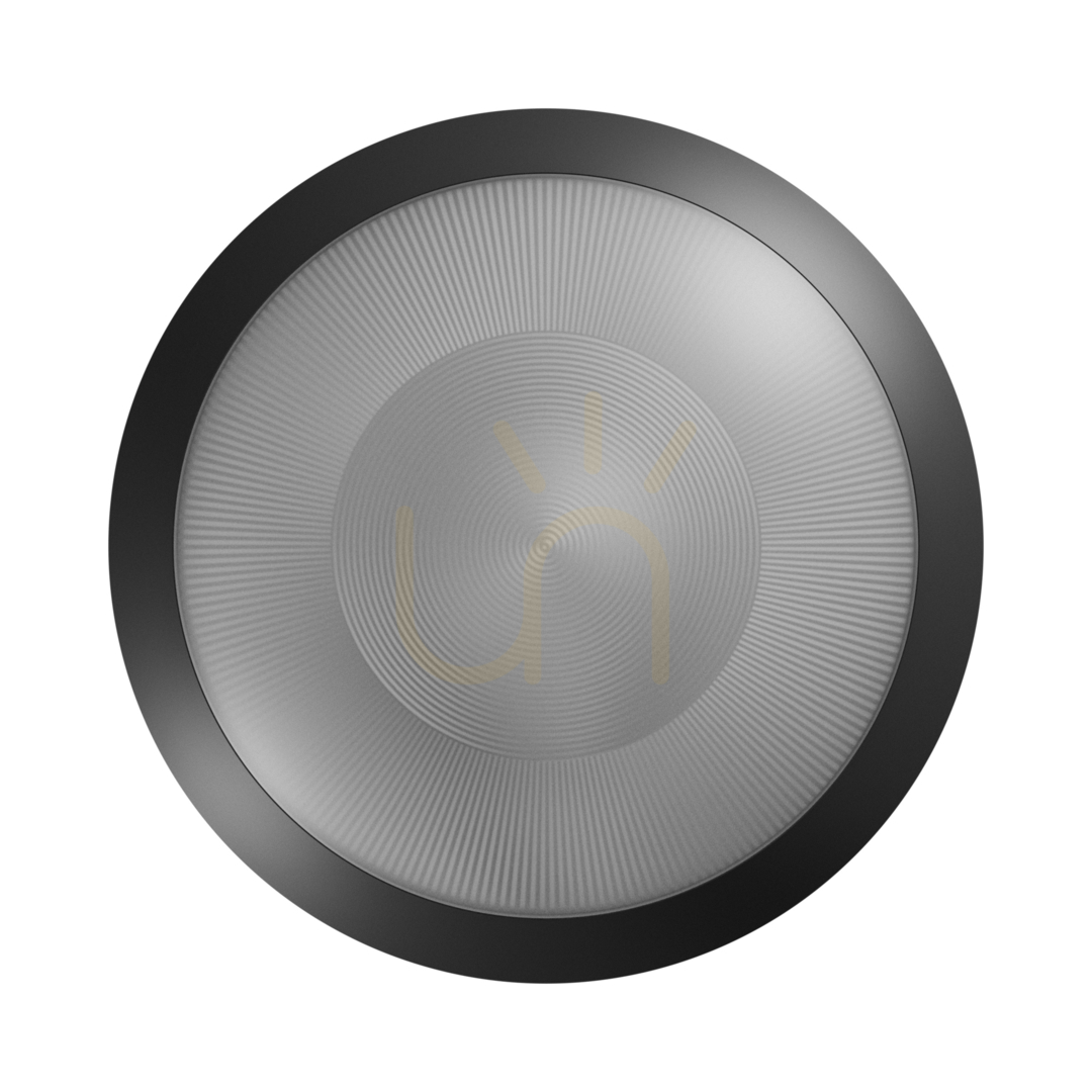 Pohled Plafond Nymphea Omni Black E27 230V IP65 Ik08 Fi300 X90mm Black Round. Plafond Nymphea Omni Black E27 230V IP65 Ik08 Fi300 X90mm Black Round.