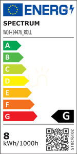 LED pásek Cob 24V 528 15 W/M 1340lm/M NW 10mm IP20 5 let 5m role small 3