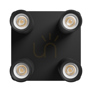 MADARA Altro Square reflektor 4x GU10 230V IP20 220 X220 X134mm Black small 2