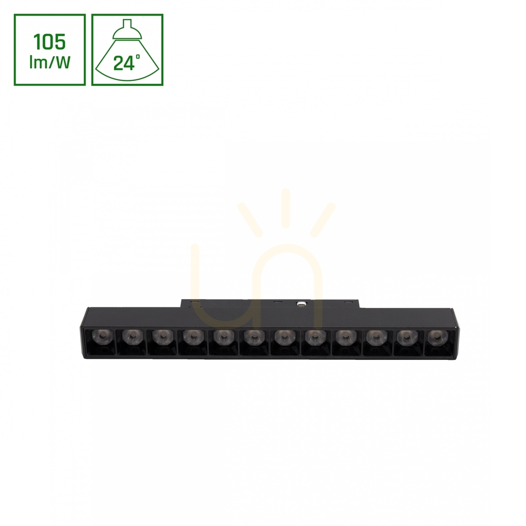 Zobrazit Systém Shift Basic Grid S Lineární svítidlo 220mm 12W 2700 K Černá Systém Shift Basic Grid S Lineární svítidlo 220mm 12W 2700 K Černá