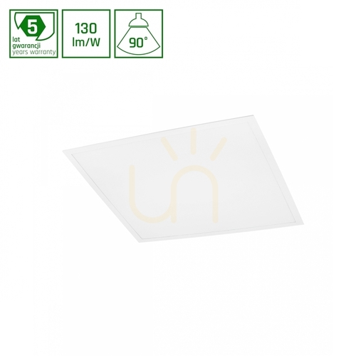 Kontrola LED panel ALGINE Podsvícení 40W NW 230V 90 St IP40 Ugr<19 Ra90 600 X600 X28 Bílá 5 let