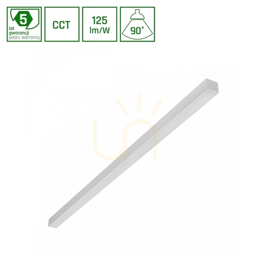 Kontrola ALLDAY BASIC Lighting Bar 40W 3 CCT 230V 90st IP20 1203x42x37mm White Pr Ugr<19 Záruka 5 let.
