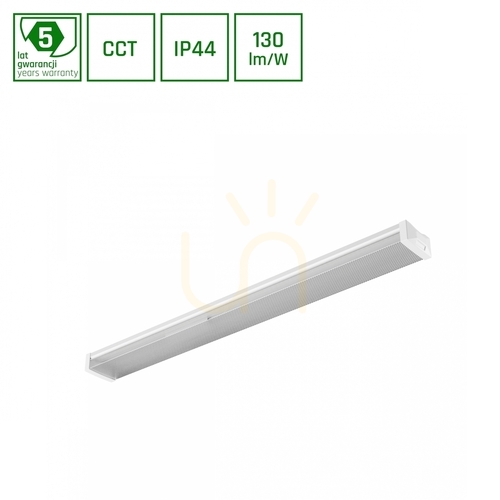 Kontrola LIMEA PRISMATICA 1200mm osvětlovací lišta 40 W/30 W/20W 3 CCT 230V 100st IP44 Ik10 1200x115x60mm 5 let záruka.