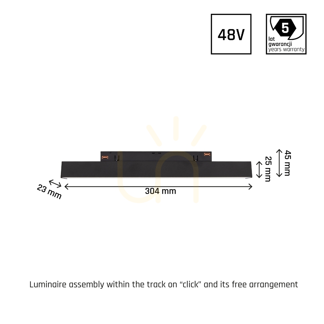 Náhled Systém Shift Smart Line S Lineární svítidlo 304x23x42mm 8W 100st Black CCT/Dim Záruka 5 let. Systém Shift Smart Line S Lineární svítidlo 304x23x42mm 8W 100st Black CCT/Dim Záruka 5 let.