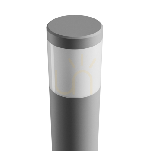Kontrola Stella sloupová lampa GU10 6W CCT 230V 270 St IP44 venkovní stojací lampa Ik08 175 X722mm šedá kulatá.