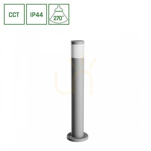 Kontrola Stella sloupová lampa GU10 6W CCT 230V 270 St IP44 venkovní stojací lampa Ik08 175 X722mm šedá kulatá.