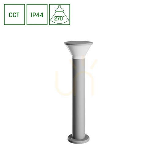 Kontrola Venkovní stojací lampa Stella Round GU10 6W CCT 230V 270 St IP44 Ik08 210 X765mm Grey Round.