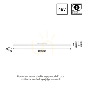 System Shift Smart Linem Light Fixture 602x23x42mm 18W 100st White CCT/Dim 5 let záruka. 1 System Shift Smart Linem Light Fixture 602x23x42mm 18W 100st White CCT/Dim 5 let záruka. small 1