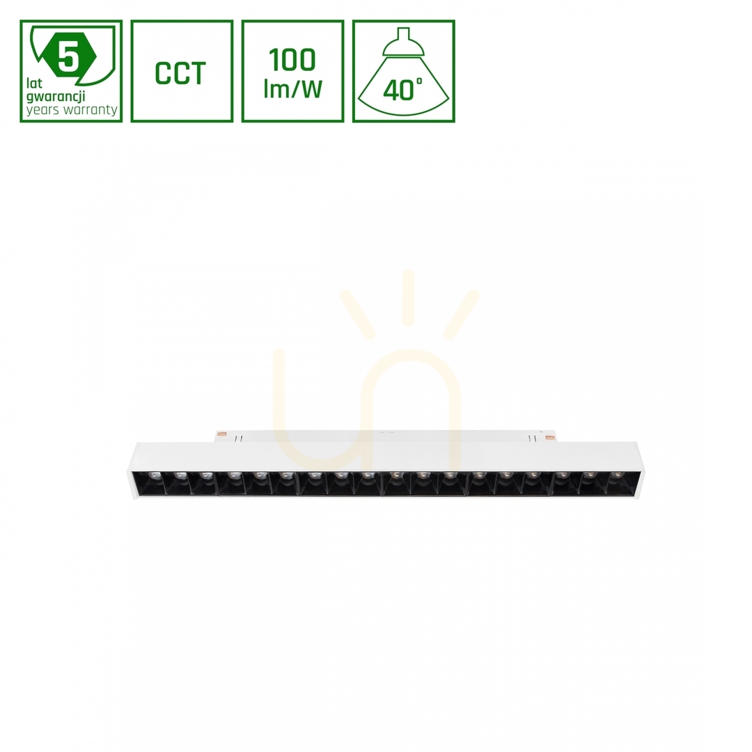 Kontrola Lineární svítidlo GRID M pro lištový systém SHIFT SMART 17W CCT/DIM bílé Lineární svítidlo GRID M pro lištový systém SHIFT SMART 17W CCT/DIM bílé