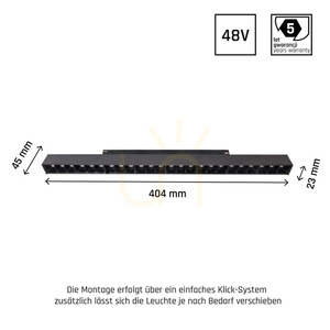 Systém Shift Smart Grid L Lineární světlo 440x23x42mm 24W 40st černá CCT/Dim Záruka 5 let. small 4