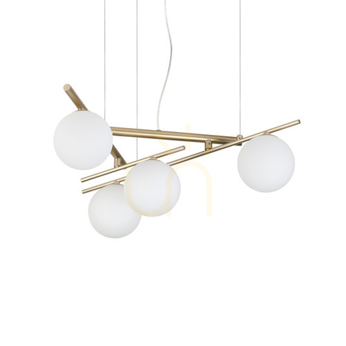Kontrola Závěsné svítidlo Ideallux Atlas Gold 4xG9 62 cm 365107