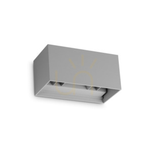 Venkovní nástěnné svítidlo Ideallux ATOM 366890 antracit 20 cm IP54 4000K small 0