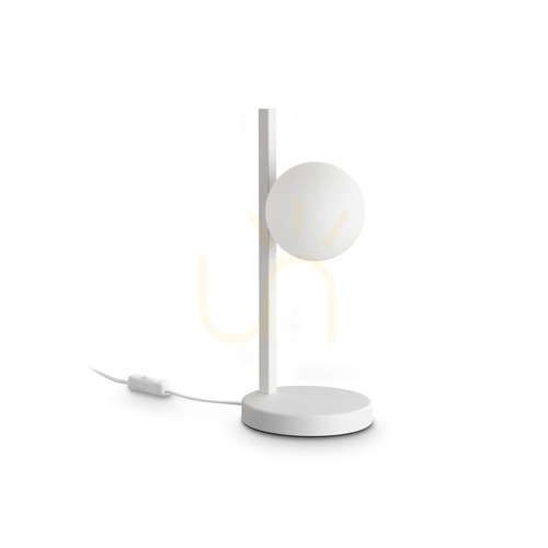 Kontrola Stolní lampa Ideallux BINOMIO bílá sklo/kov 16 cm 353203