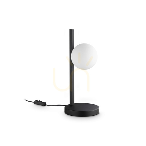 Kontrola Stolní lampa Ideallux BINOMIO černá sklo/kov 353302 ⌀16 cm