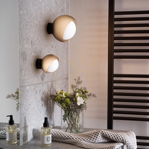 Nástěnné svítidlo Ideal Lux Bloom mosazné sklo E27 17 cm 366555 1 Nástěnné svítidlo Ideal Lux Bloom mosazné sklo E27 17 cm 366555 small 1