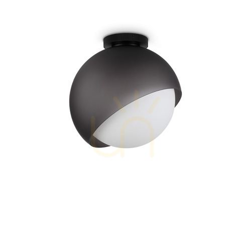 Kontrola Plafon Ideallux BLOOM 366609 černý, sklo, 30 cm