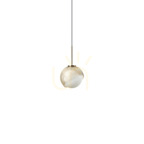 Kontrola Závěsné svítidlo Ideallux Bloom mosaz/sklo G9 11,5 cm 366623