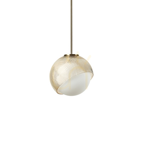 Kontrola Závěsné svítidlo Ideal Lux Bloom mosaz 22 cm E27 366661