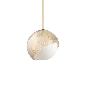 Závěsné svítidlo Ideallux Bloom mosaz/sklo E27 30 cm 366685 small 0